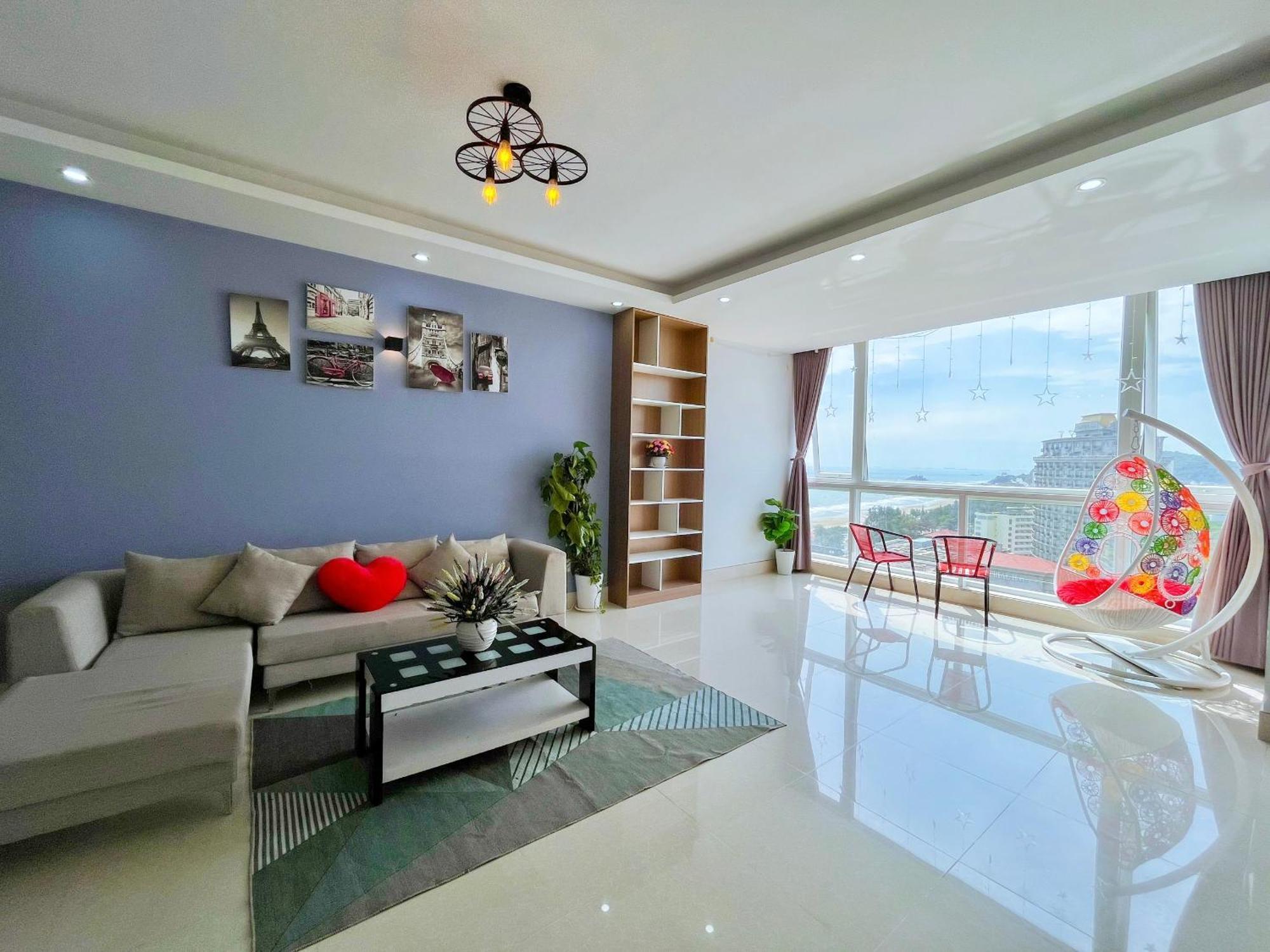 Can Ho Oasky,3 Phong View Dep Nhin Ra Bien,Nui Va Ho Bau Sen Vung Tau Exterior photo