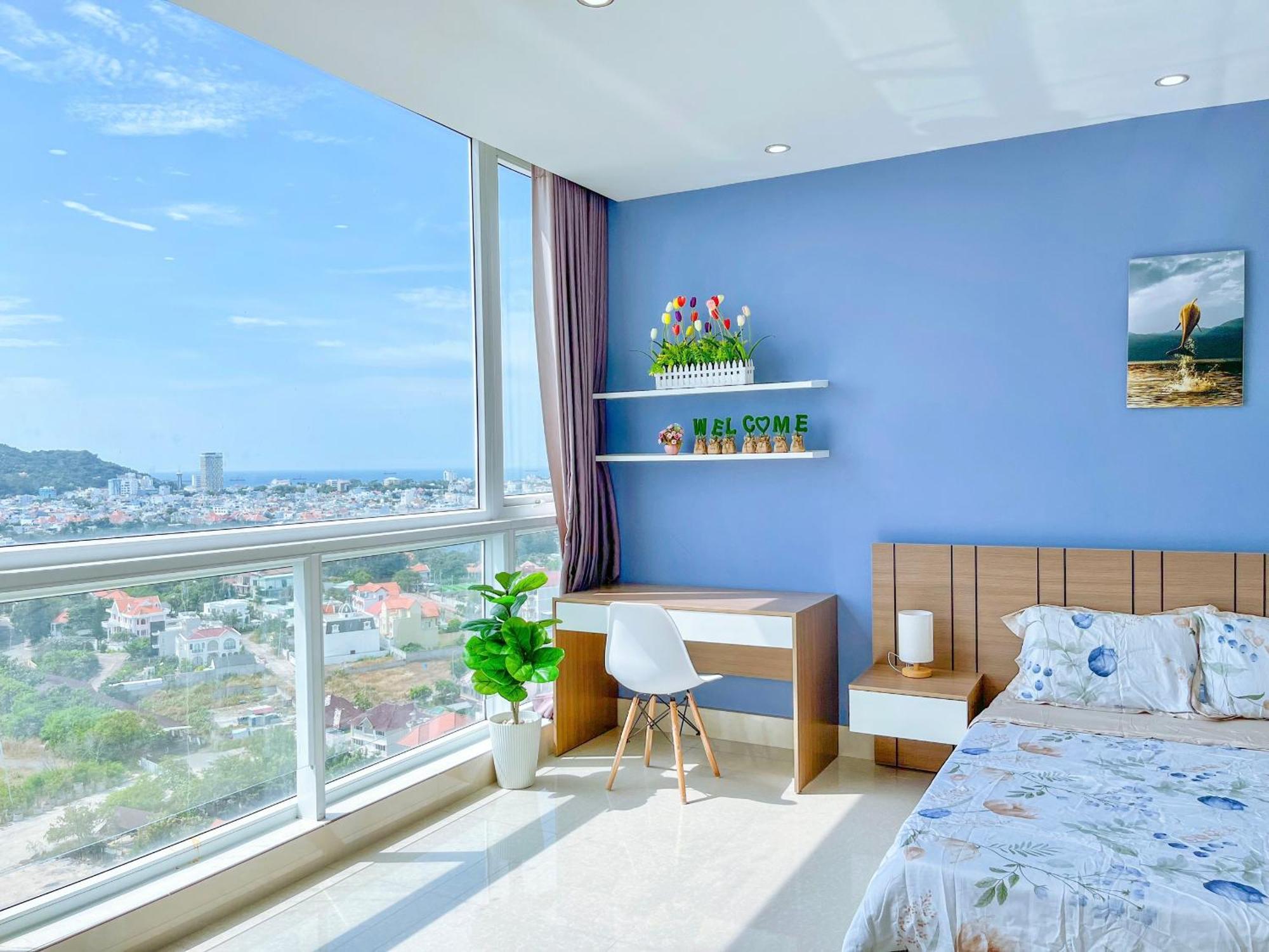 Can Ho Oasky,3 Phong View Dep Nhin Ra Bien,Nui Va Ho Bau Sen Vung Tau Exterior photo